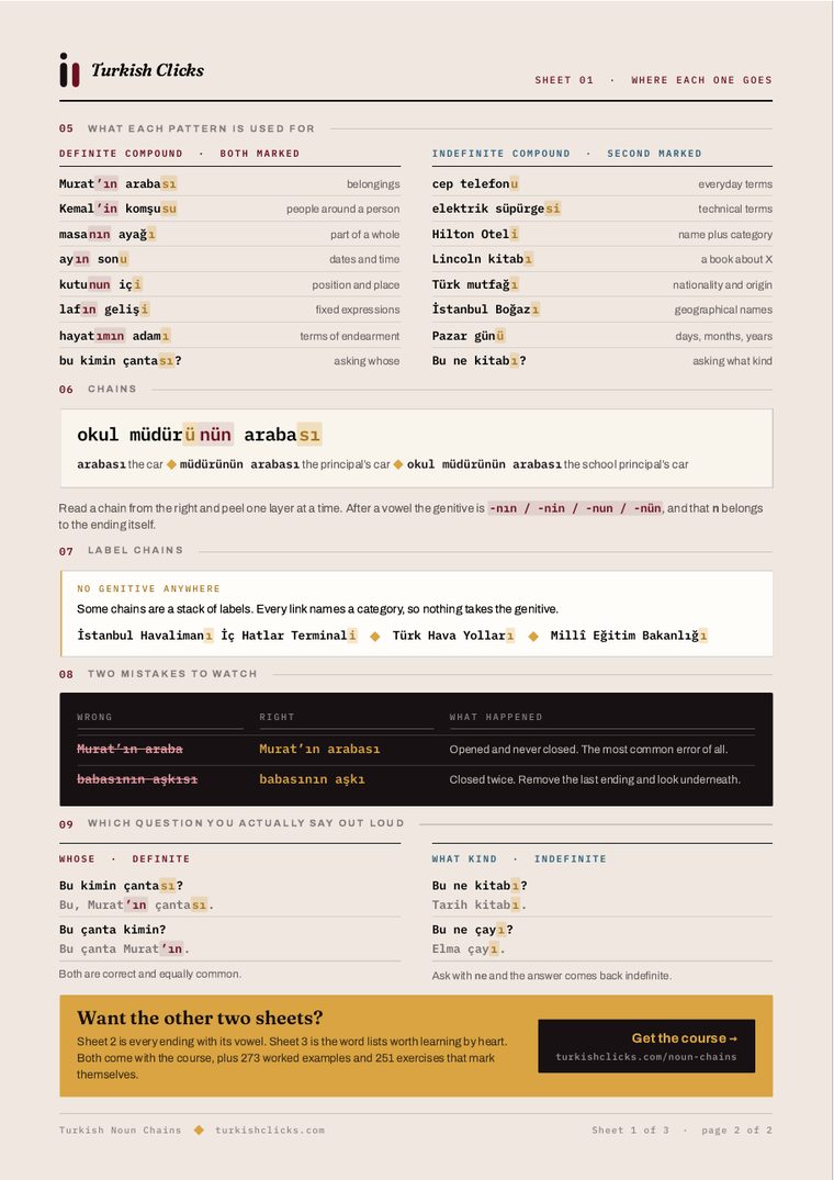 Page two of the sheet